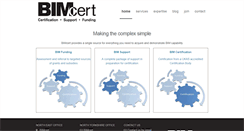 Desktop Screenshot of bimcert.org